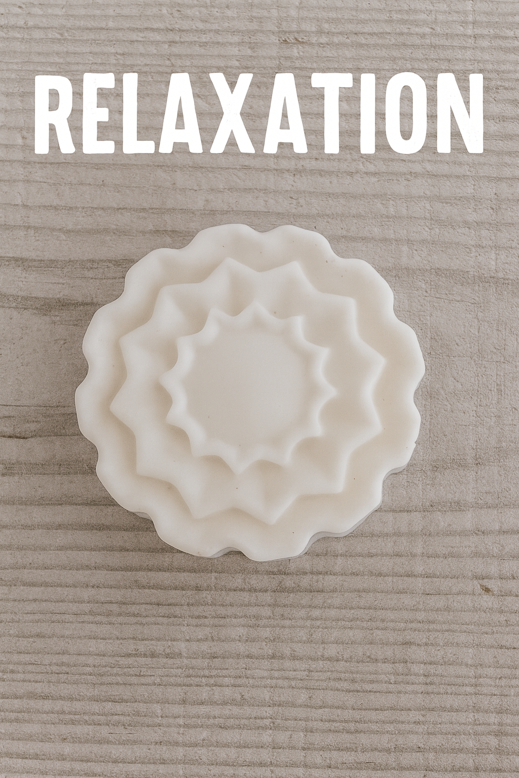 🧼 Relaxation Soap - Natural Floral Shape - 3.9 oz