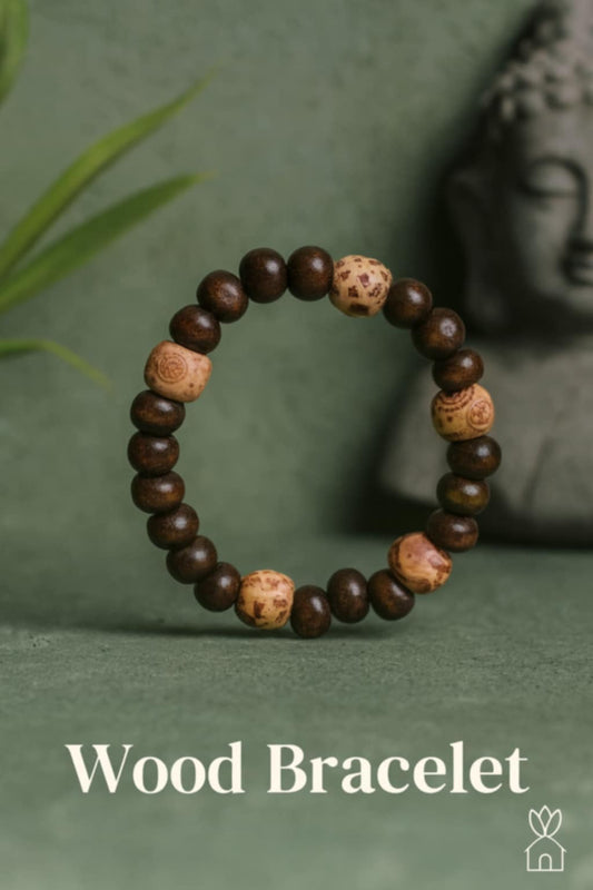 🌿 Wood Bracelet - Handmade Natural Wooden Jewelry