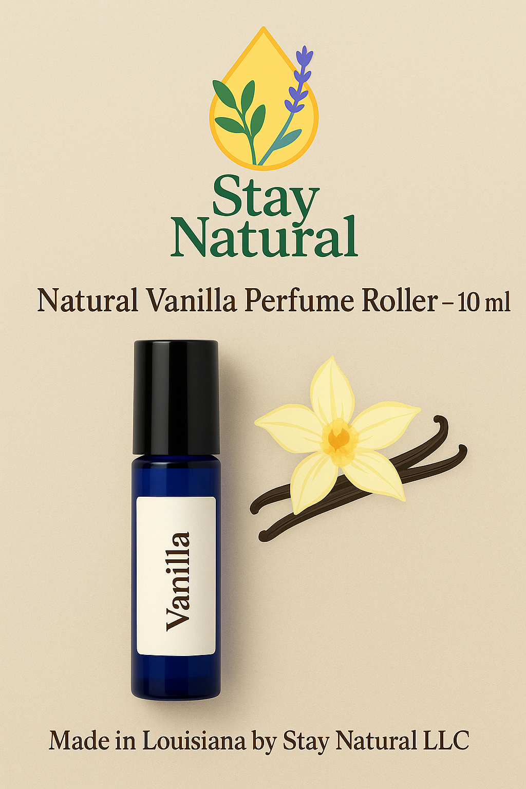 Natural Perfume Roller vanilla – 10 mL