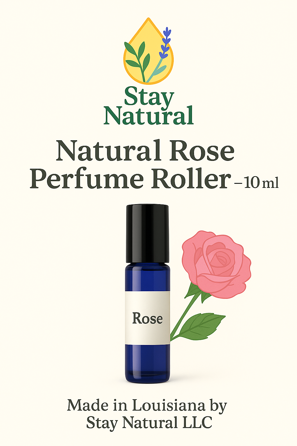 Natural Perfume Roller sweetness of rose – 10 mL