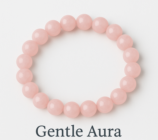 NEW : Gentle Aura - Bracelet en Quartz Rose Naturel 8mm