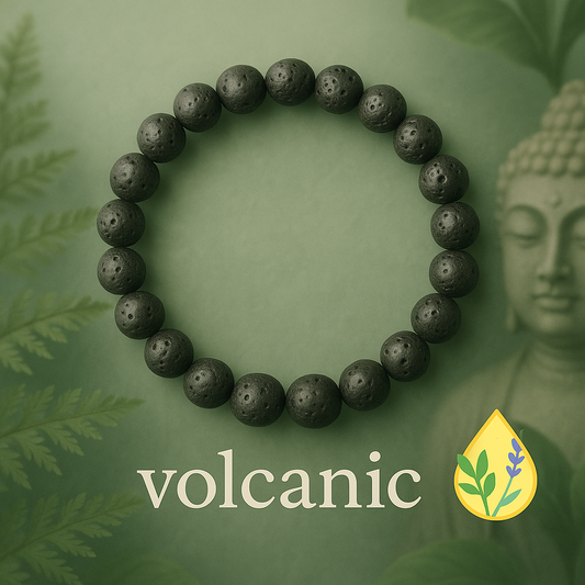 🌋 Volcanic Bracelet - Natural Lava Stone Energy