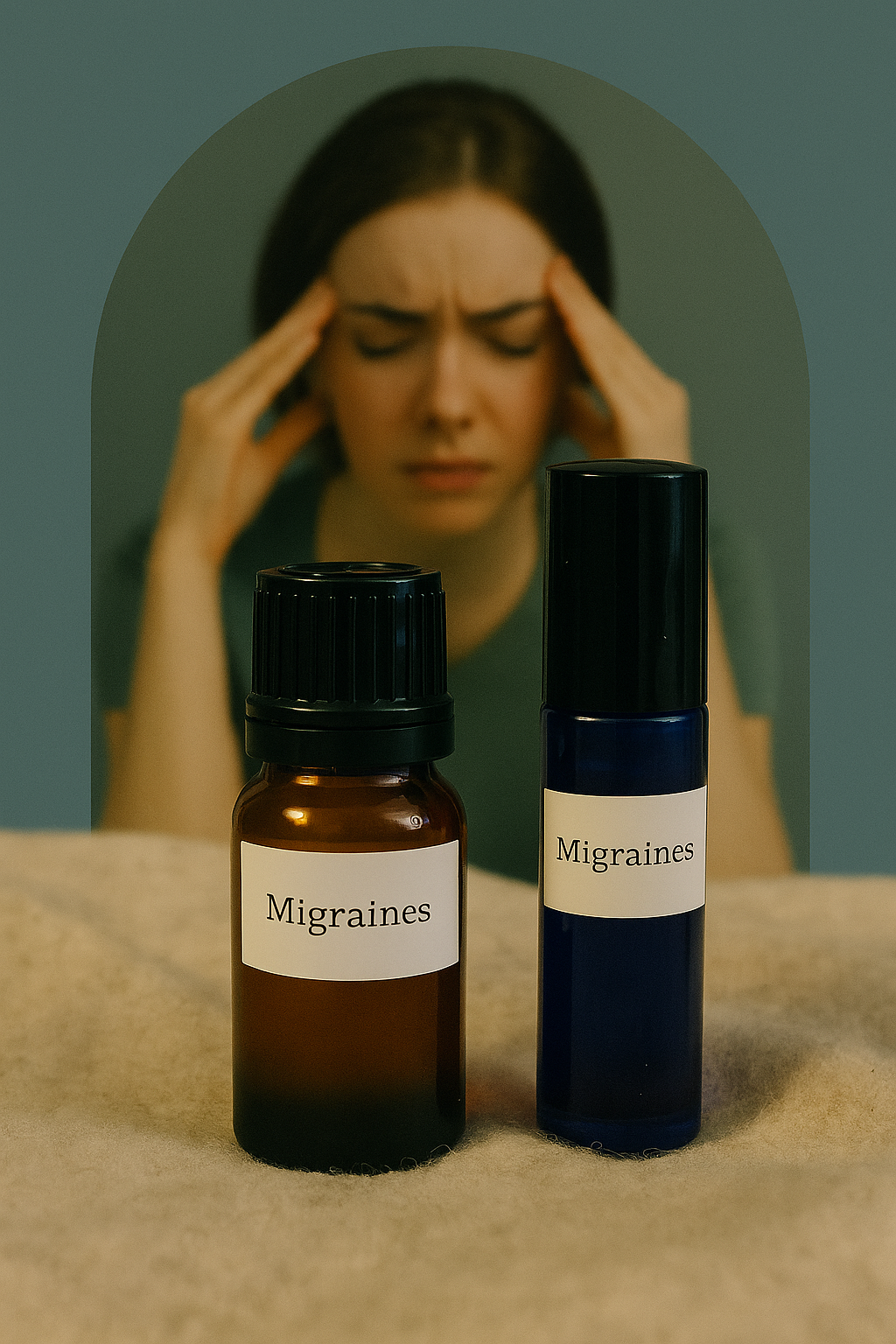 🌿 Migraine Relief - Mélange d'Aromathérapie Naturel 10ml
