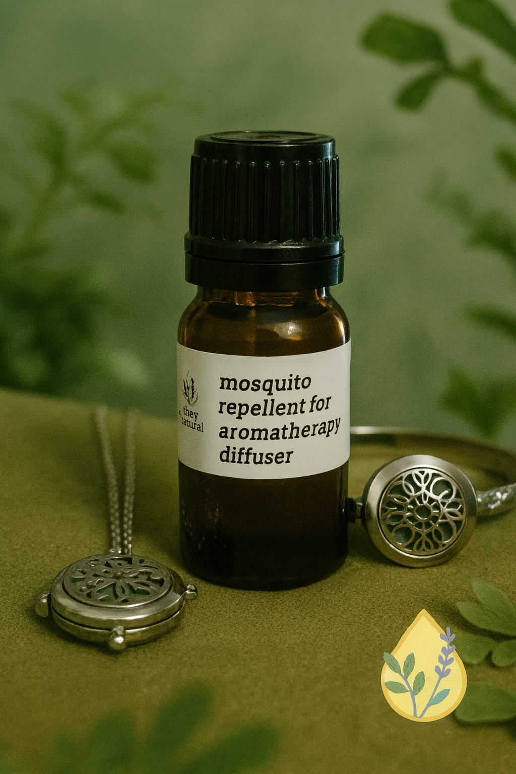 🦟 Mosquito Repellent - Natural Treatment for Aromatherapy Jewelry 10ml