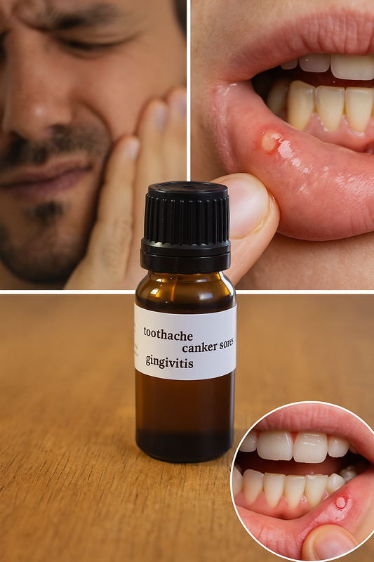 💧 Toothache, Canker Sores & Gingivitis Relief - Natural Blend 10ml