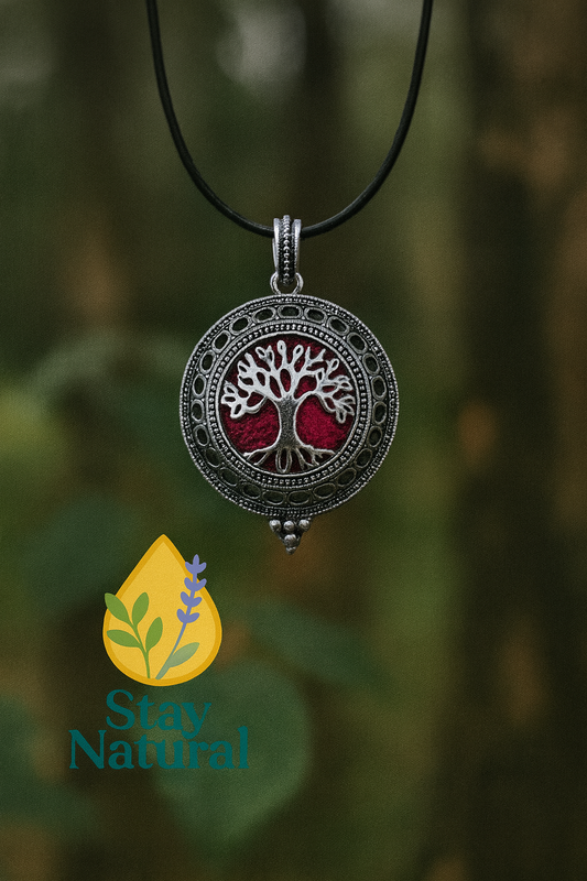 🌳 Diffuser Necklace - Tree of Life Crimson