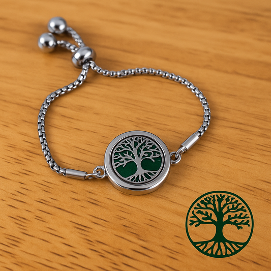 🌳 Deep Grounding - Aromatherapy Diffuser Bracelet
