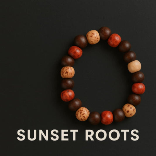 NEW🌿 Sunset Roots - Handmade Natural Wooden Bracelet