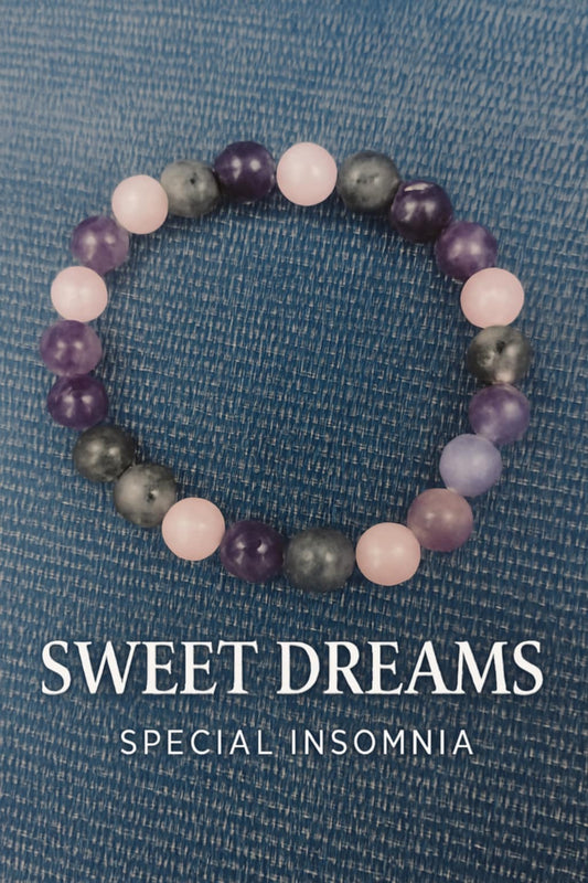 Sweet Dreams Bracelet – Amethyst, Rose Quartz & Lepidolite