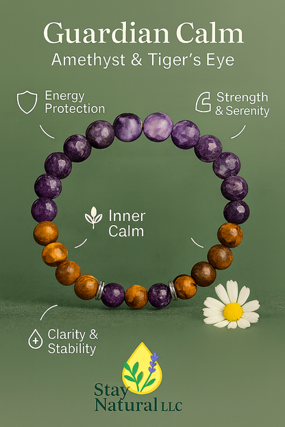 Guardian Calm Bracelet – Amethyst & Tiger's Eye