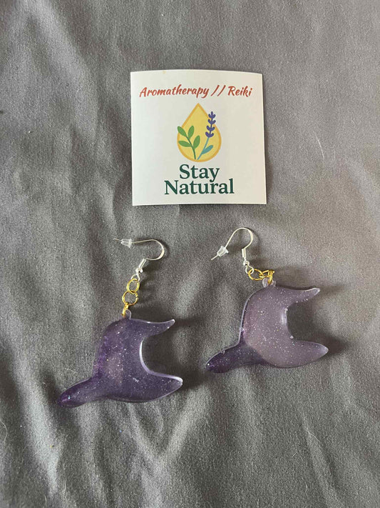 🧙‍♀️ Witch Hat Earrings in Bio-Based Resin – Handmade Halloween Edition
